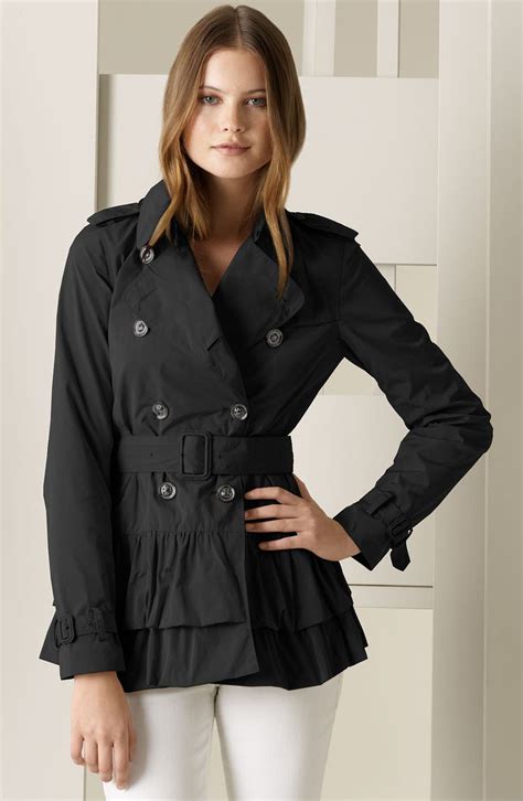 burberry ruffle trench coat|Burberry trench coats for women.